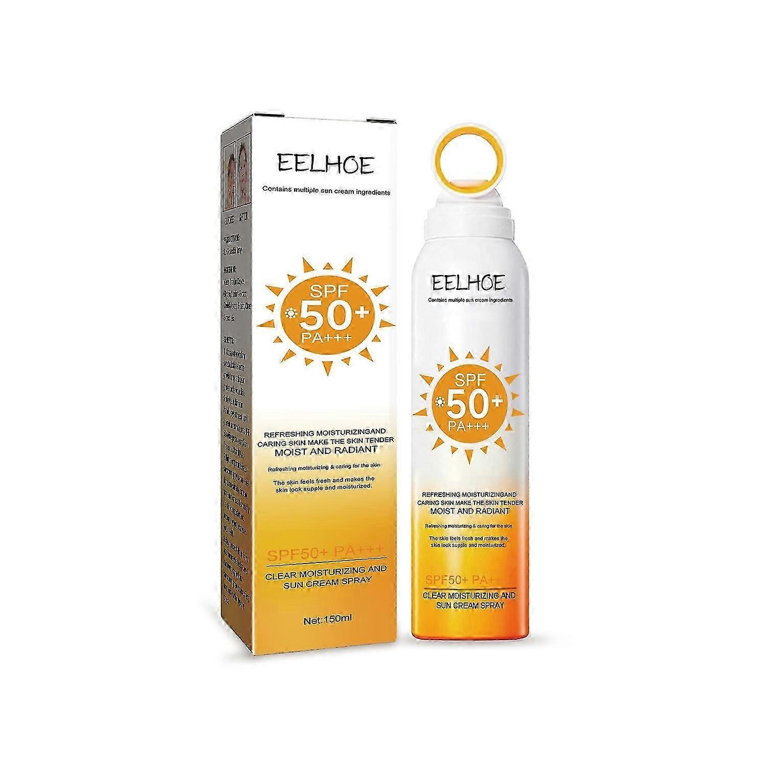 EELHOE Small Aperture Protective Spray, Isolation, Uv Protection, Waterproof, Sweat Proof, White And
