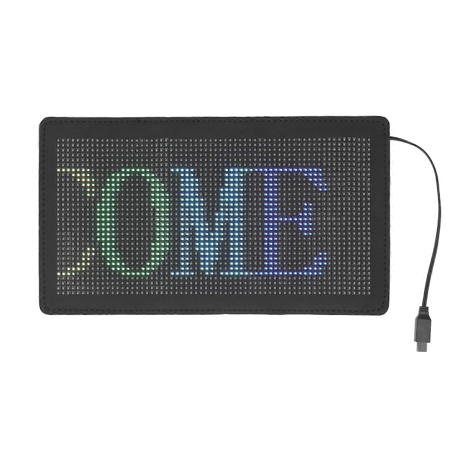 Scrolling LED Car Sign APP Control Flexible Display Screen 32x64 Resolution DC5V USB Interface