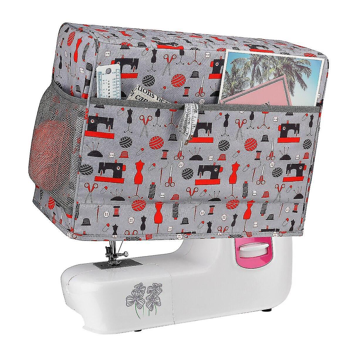 Sewing Machine Cover Protective Dust Case Bag With Storage Pockets For Needles & Accessories* @bugu