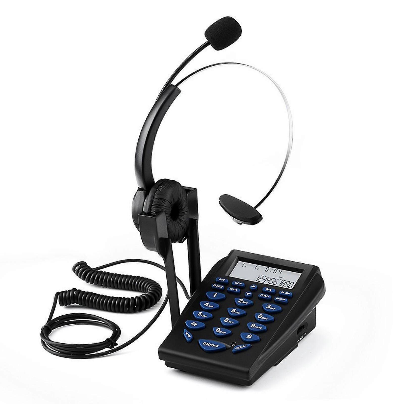 Office Call Centre Headsets Telephones with Noise Cancelling Microphones and FSK DTMF Caller Display