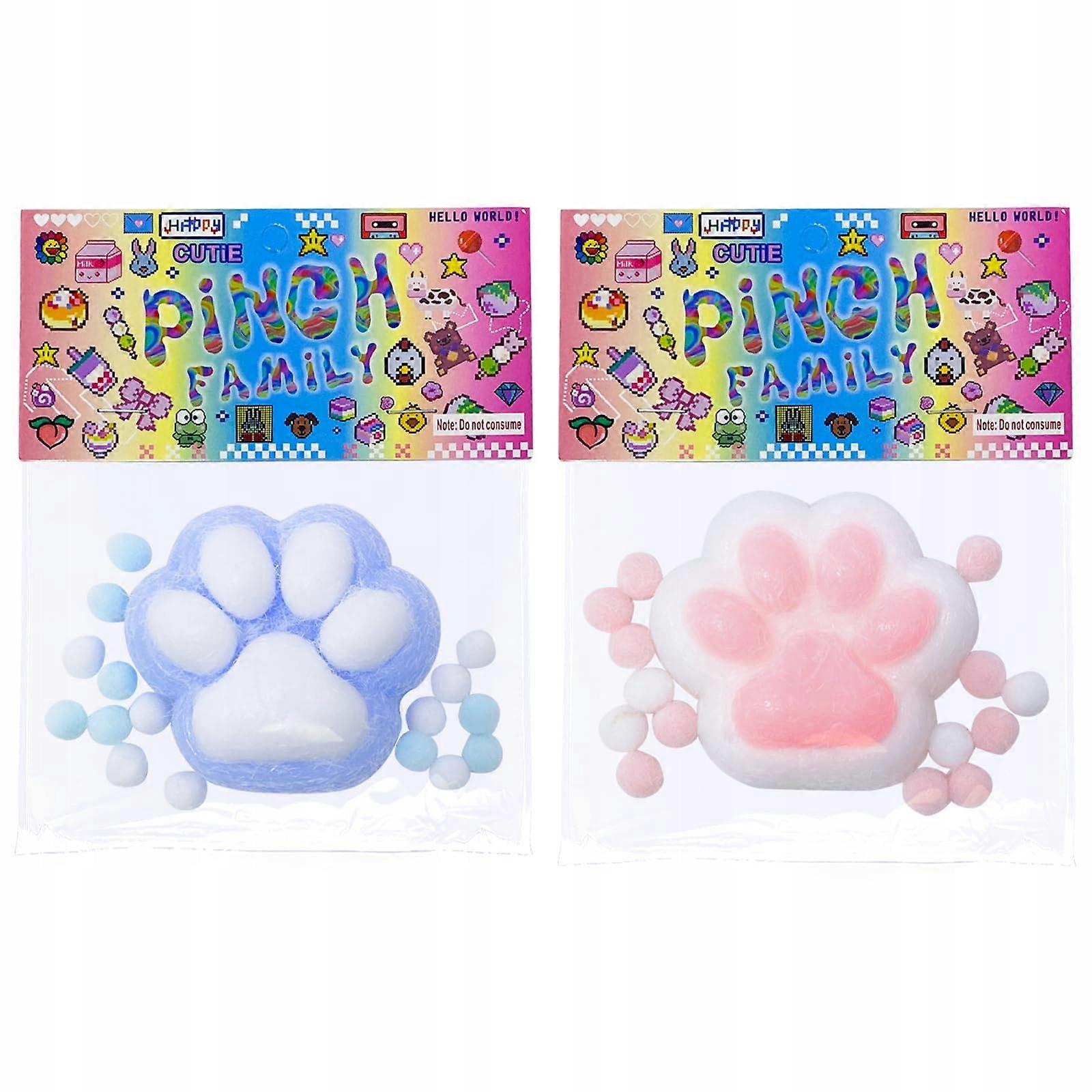 Mochi Taba Squishy Toy Fidget Kociego Łapka 2pcs