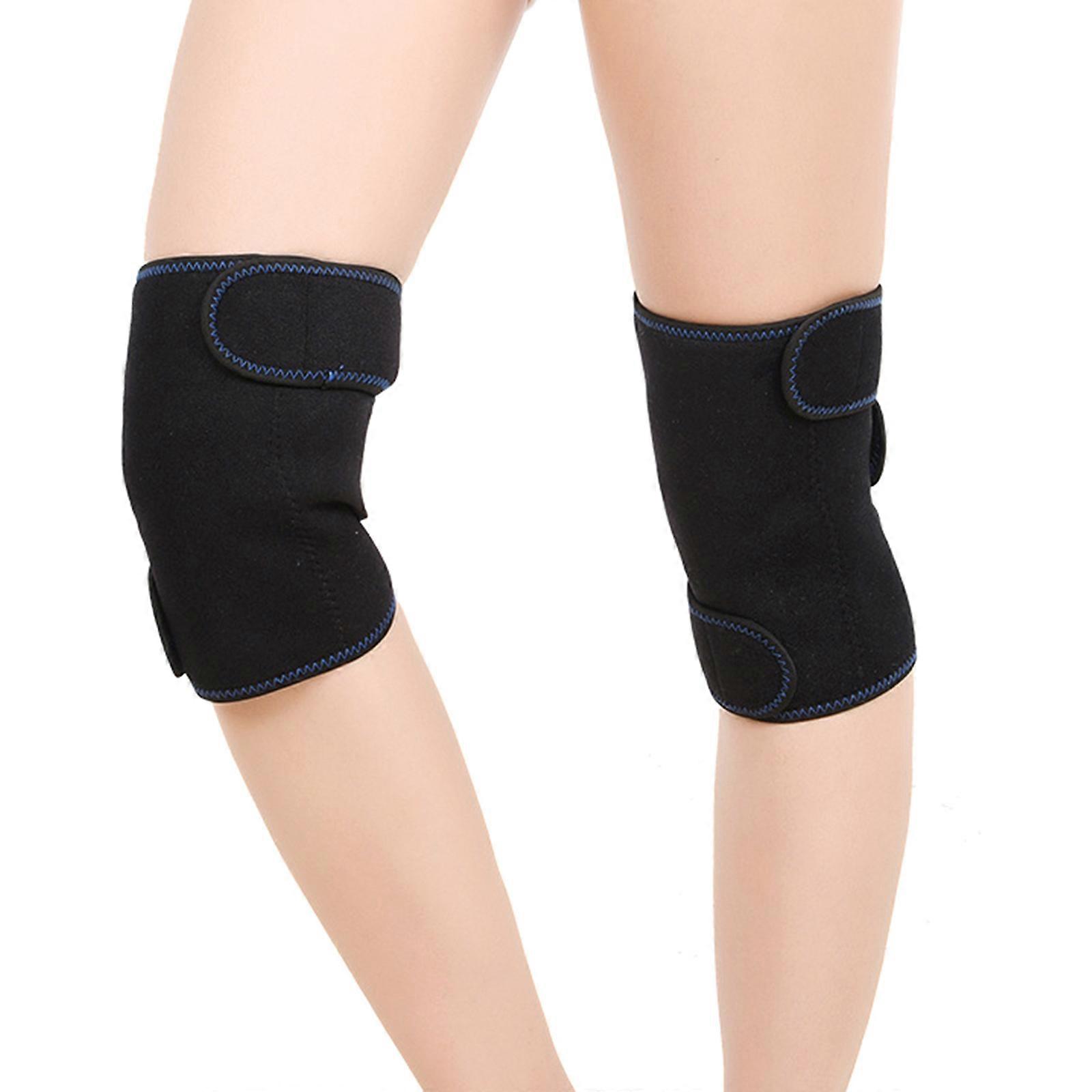 1 Pair Self-Heating Thermal Over Knee Sleeve Unisex Elastic Knee Pad Knee Brace Knee Support Protector Knee Warmer Pads