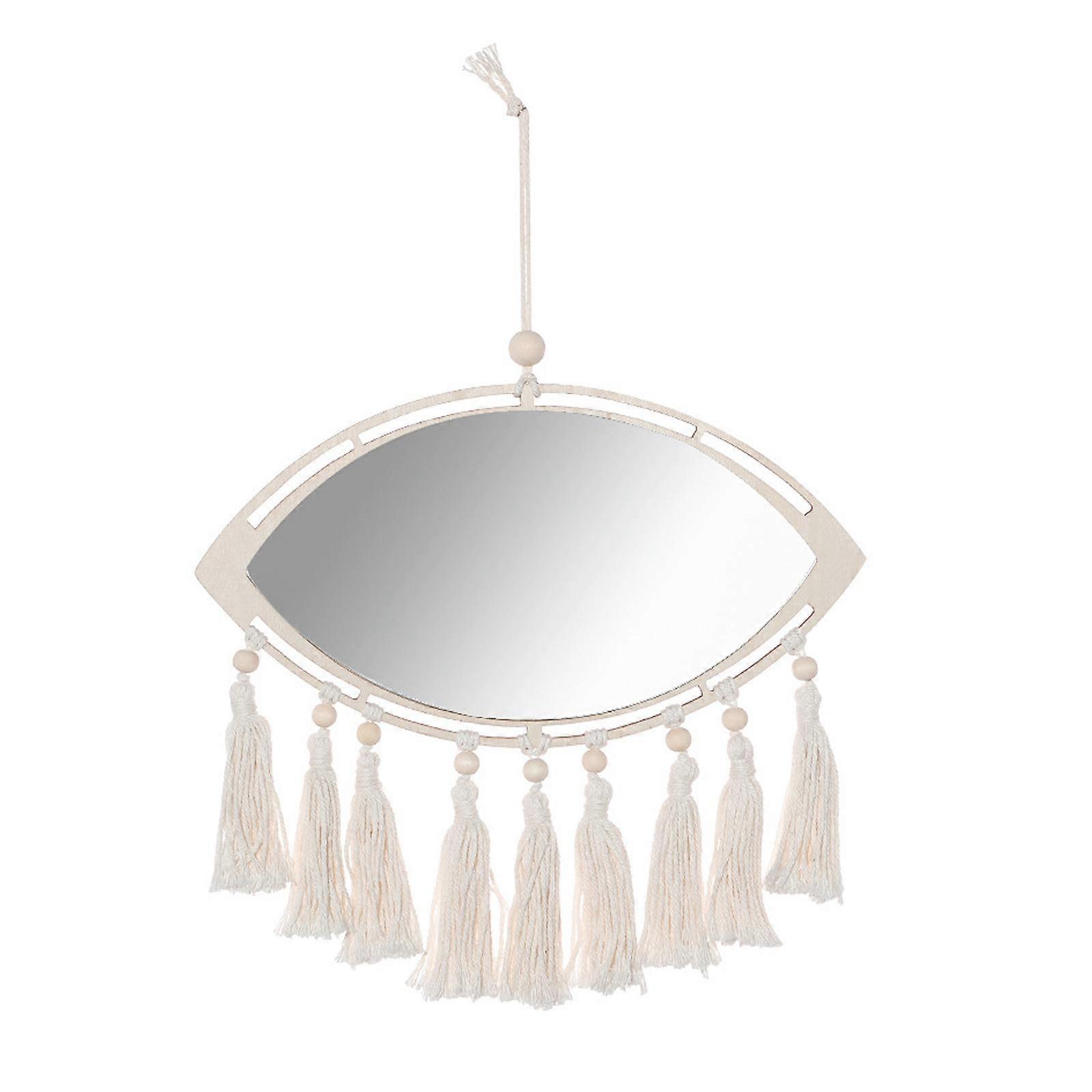 Macrame Mirror Macrame Fringe Decorative Mirror Ornament Nursery Decor Boho