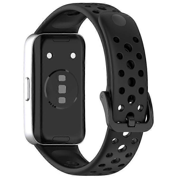 Compatible For Huawei Band 10 / 10 NFC / 9 / 9 NFC / 8 / 8 NFC Silicone Strap Multi Hole Design Smart Watch Band