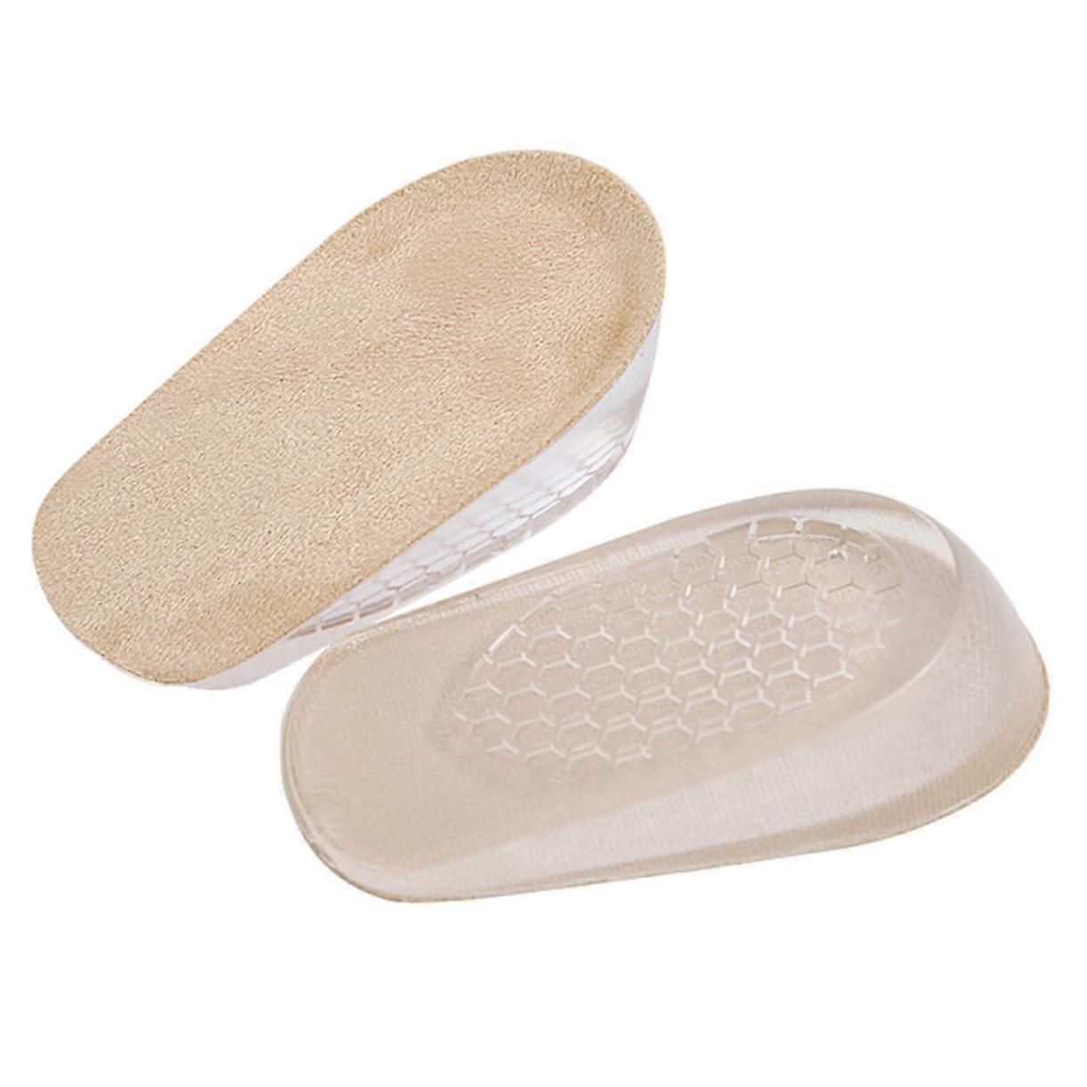 Invisible Heel Lifts Sandals Inserts 1cm Heightening Half Insole Shoe Inserts for Height Forefoot Cushion