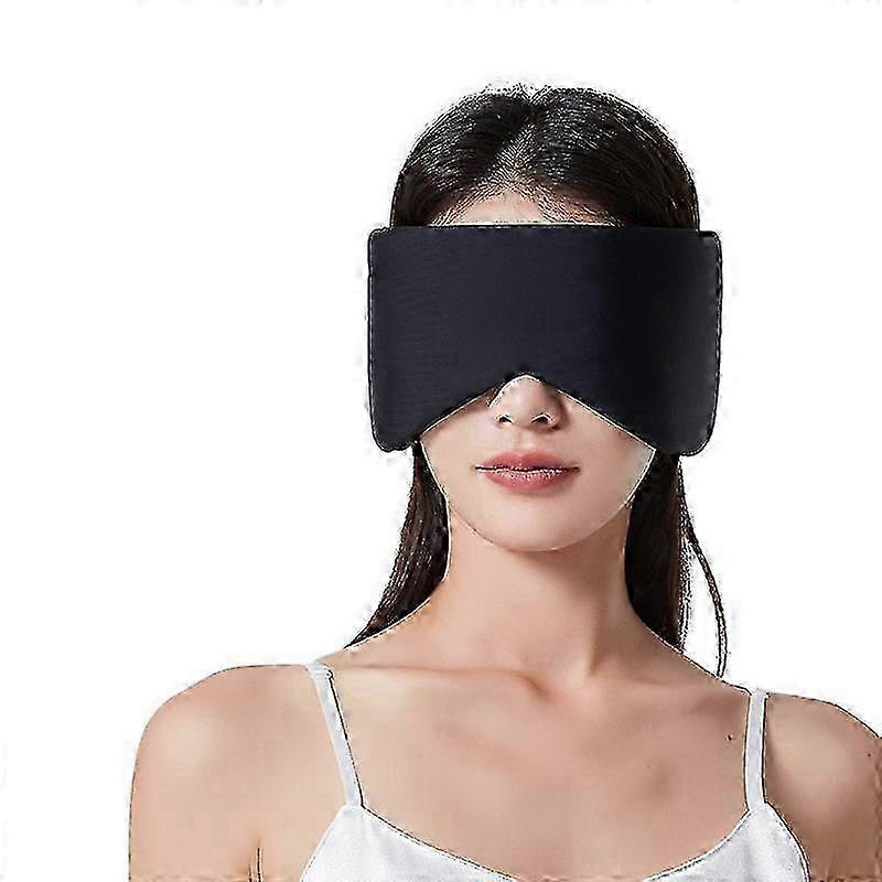 2025 Ultra-Lightweight Silk-Soft Sleep Mask for 3D Relaxation