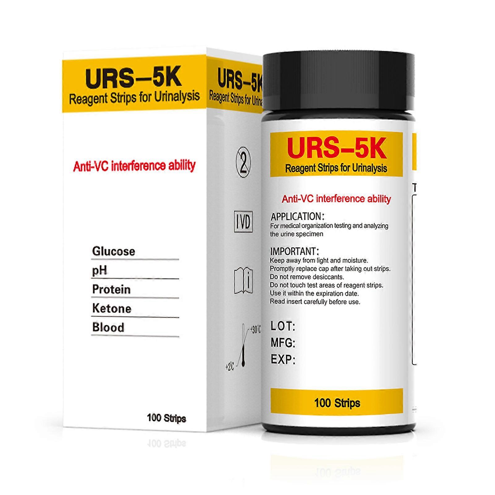 100Pcs Urinary Tract Infection Test Strips Urinalysis Strips Testing Glucose Protein Ketcne Blood Urine Test Strips