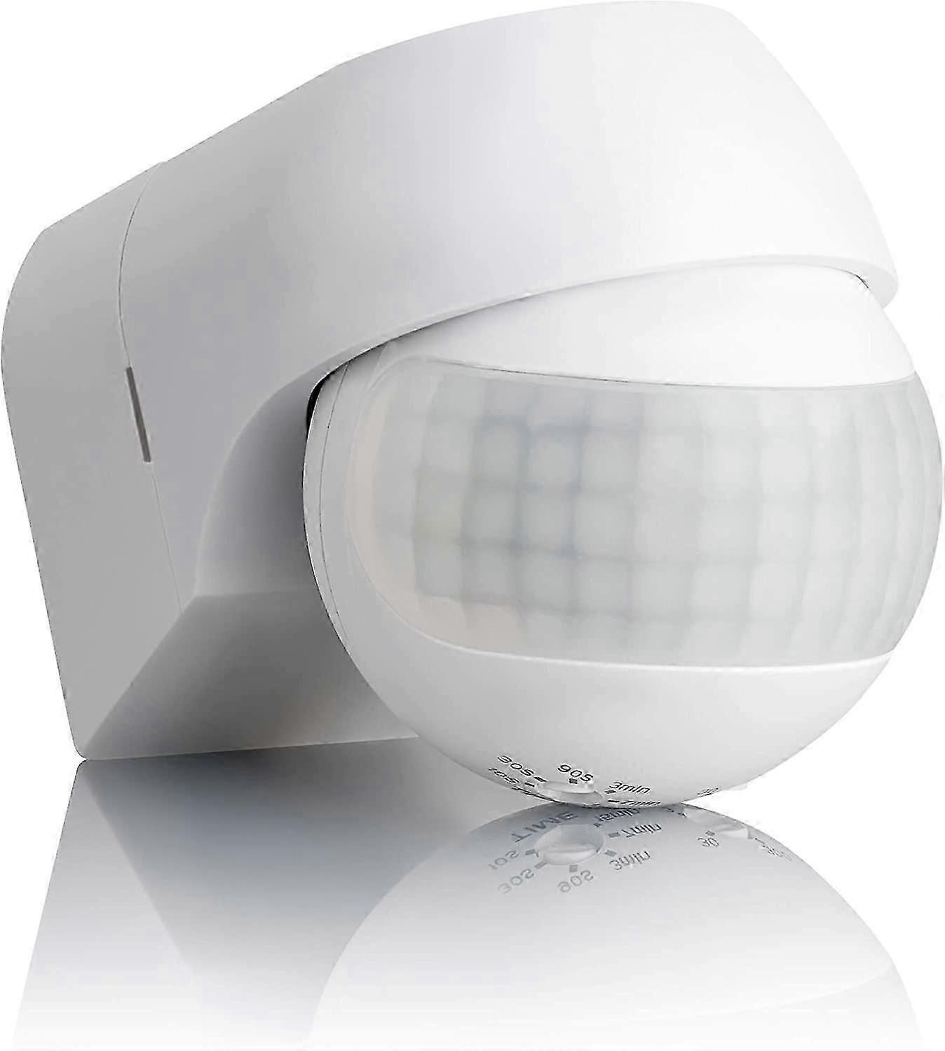 Outdoor Motion Detector Ip44,surface Mounting, Programmable,infrared Sensor,range 15m/180,suitable Led, Orientable,max.800w/500w