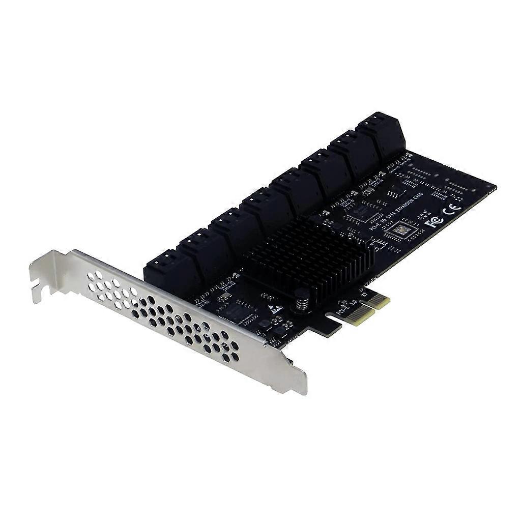 Adattatore PCIe SATA, 16 porte PCI per controller Express 2.0 X1 a SATA III Adattatore per scheda di espansione Estensore per scheda video