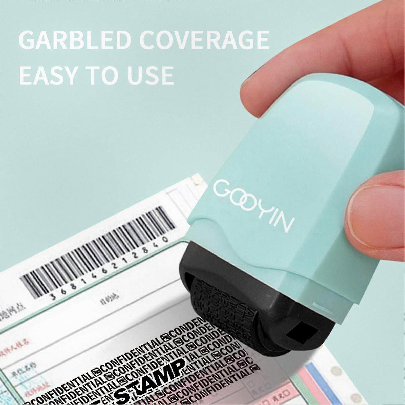 Confidential Stamp | Identity Protection Roller Stamps | Express Personal Information Privacy Random Code Photosensitive Seal Applicator for
