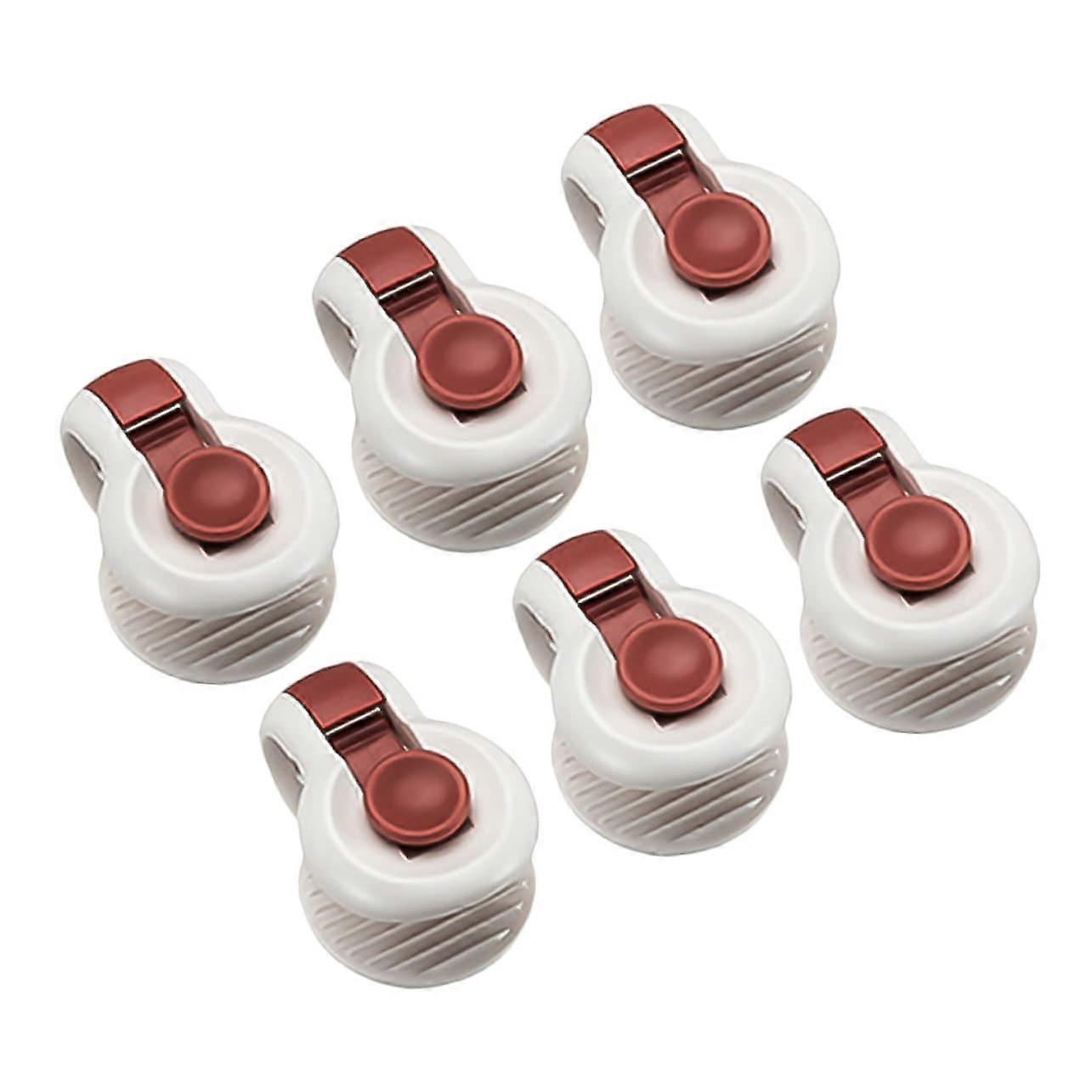 Non-Slip Clips Bed Corner Braces Holder Pack of 6 for Duvet Covers Adjustable Comforter Mattress Bed Sheet Red 5.2x3.6x3cm