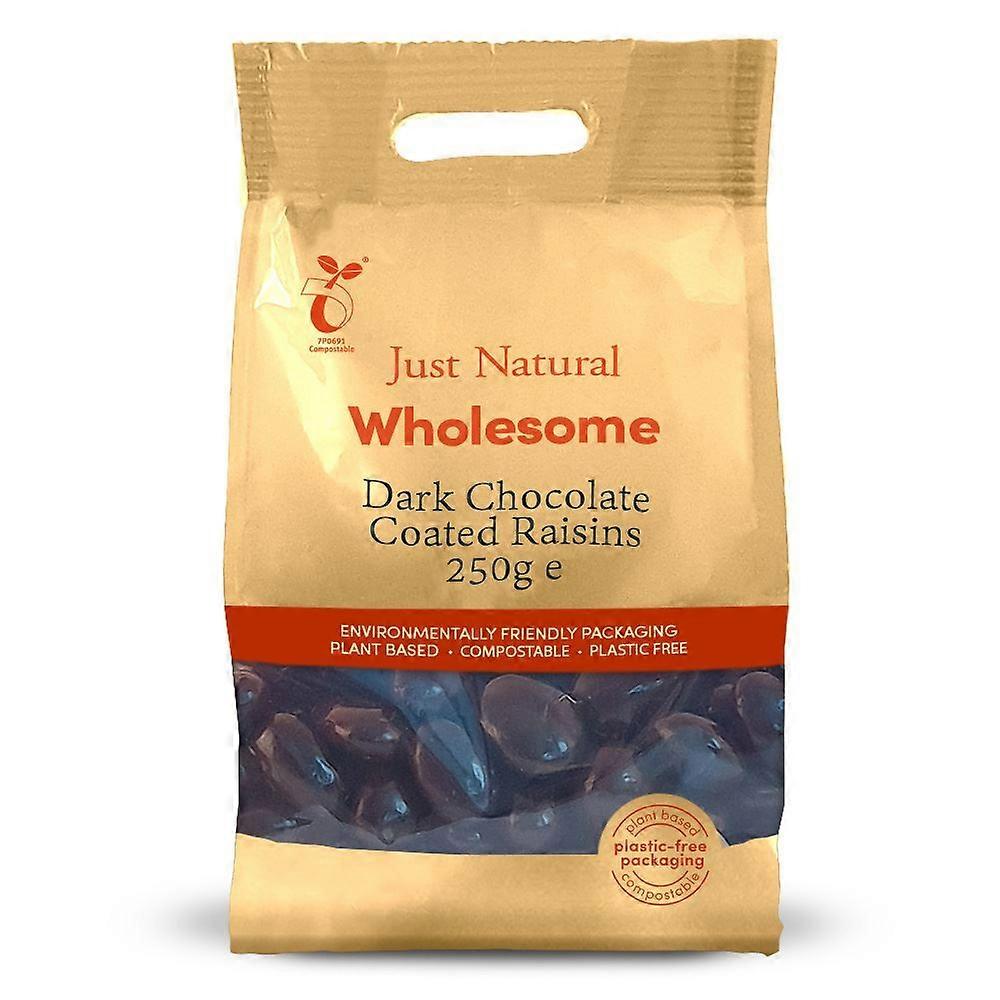 Just Natural Wholesome Dark Chocolate Coated Raisins 250g
