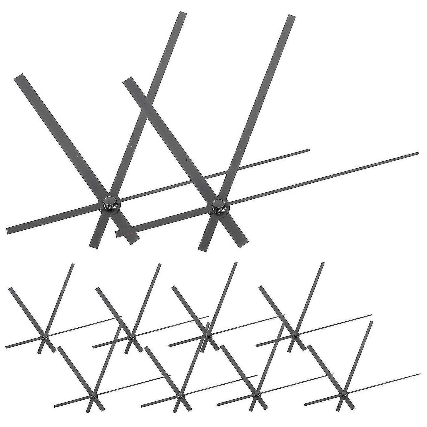 10 Sets Wear-resistant Clock Pointers Plastic Clock Hands Elegant Clock Parts Home Supply