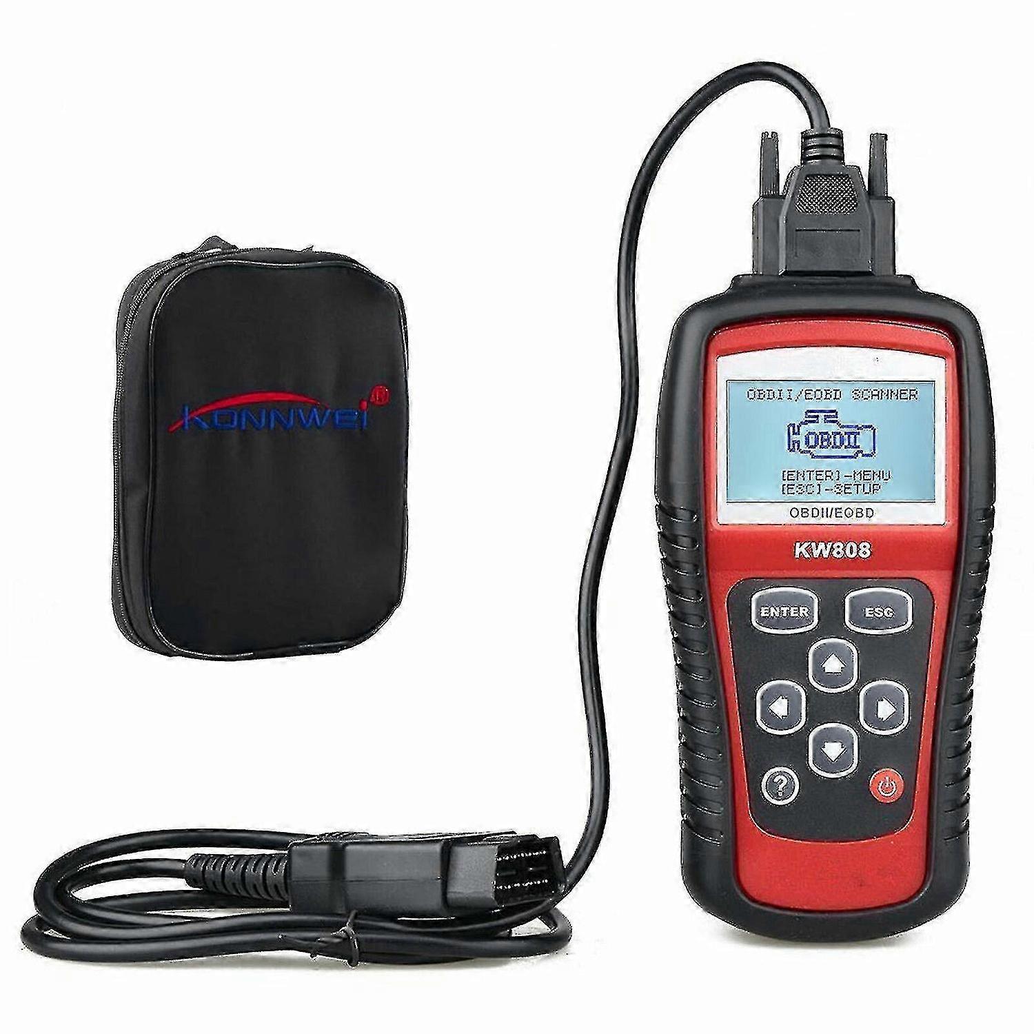 OBD2 KW808 Car OBDII EOBD Engine Check Live Data Code Reader Diagnostic Scanner