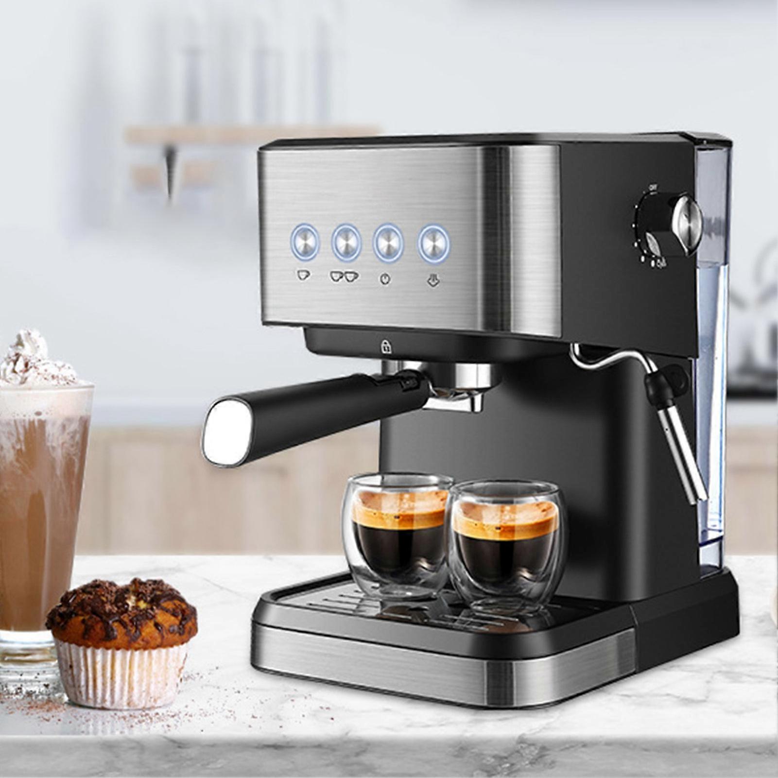 Aeomjk 15 Bar Espresso Machine 1050W All-In-One Semi-Automatic Coffee Machine with Milk Frother Steam Wand / 1.5L Water Tank / Coffee Portafilter / P