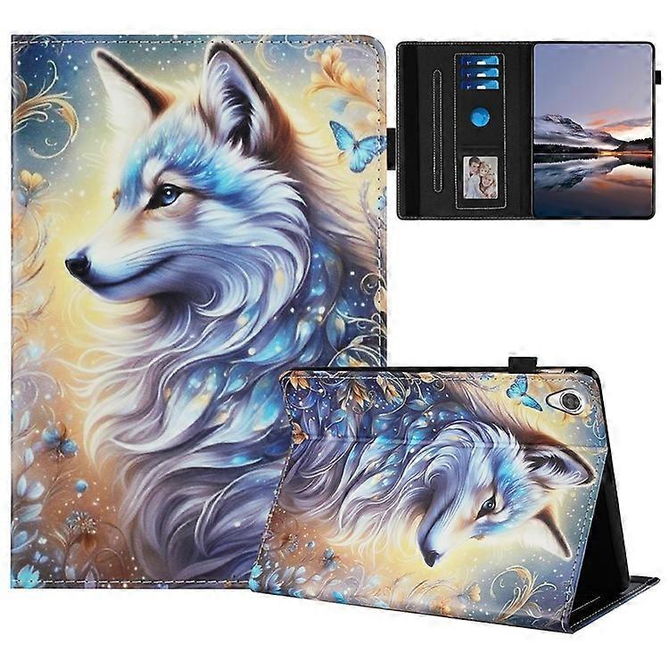 Compatible For Lenovo Tab M10 HD Gen 2 Case Pattern Leather Tablet Cover with Auto Sleep / Wake, Card Holder