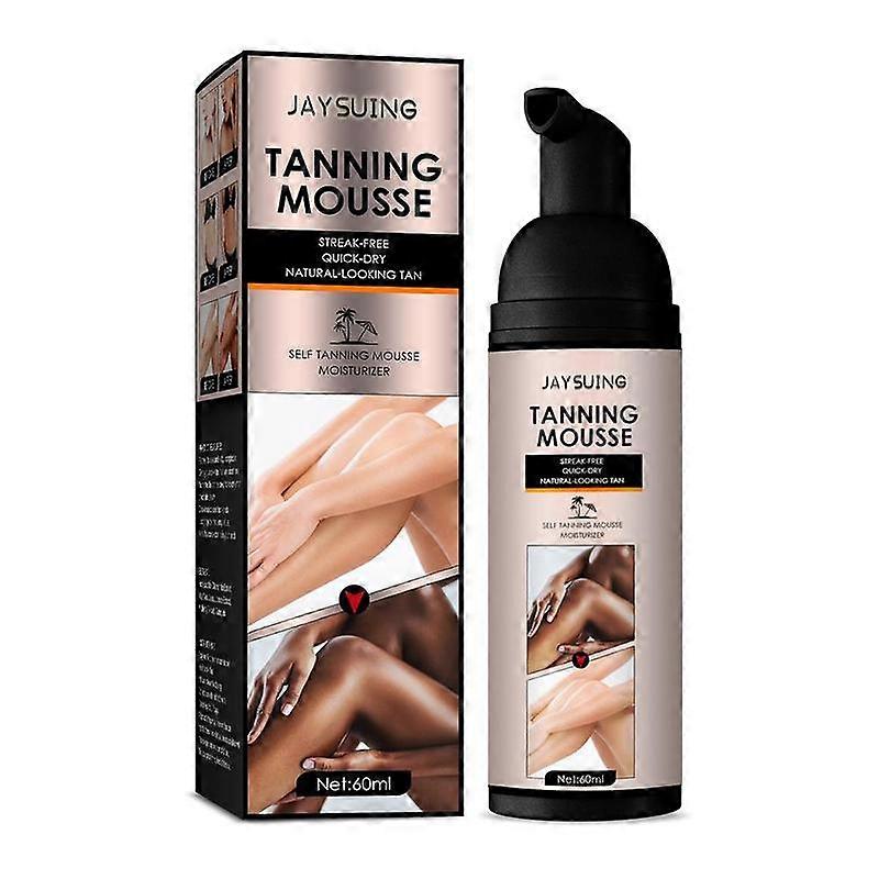60ml Self Tanning Mousse Natural Looking Sunless Tanner For A Streak-Free Golden Glow Lasts 3-7 Days