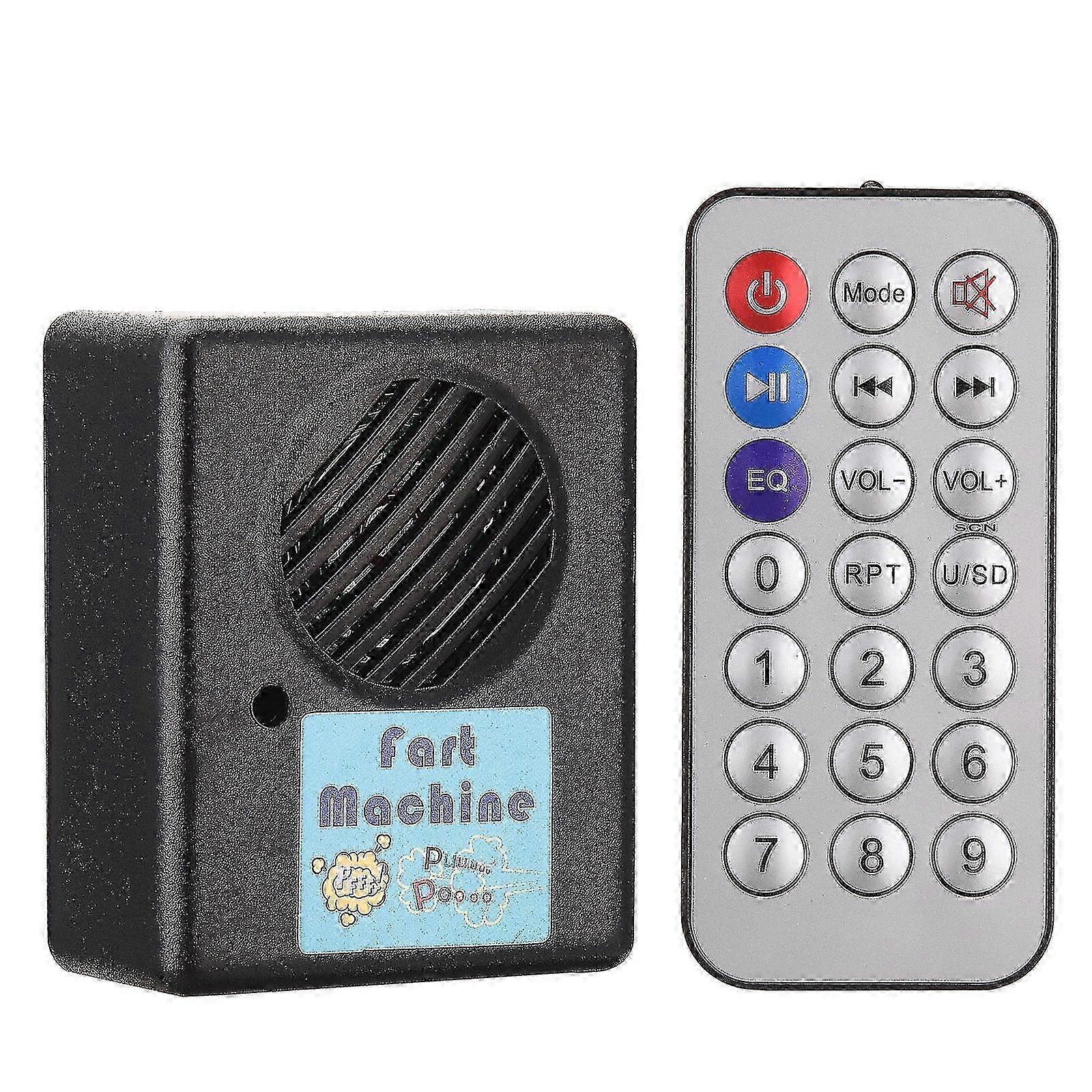 Télécommande de machine à pets de gag drôle pour Party Noise Maker Round Prank Game Prop avec fonction de contrôle sans fil, idéal pour péter Jouets -