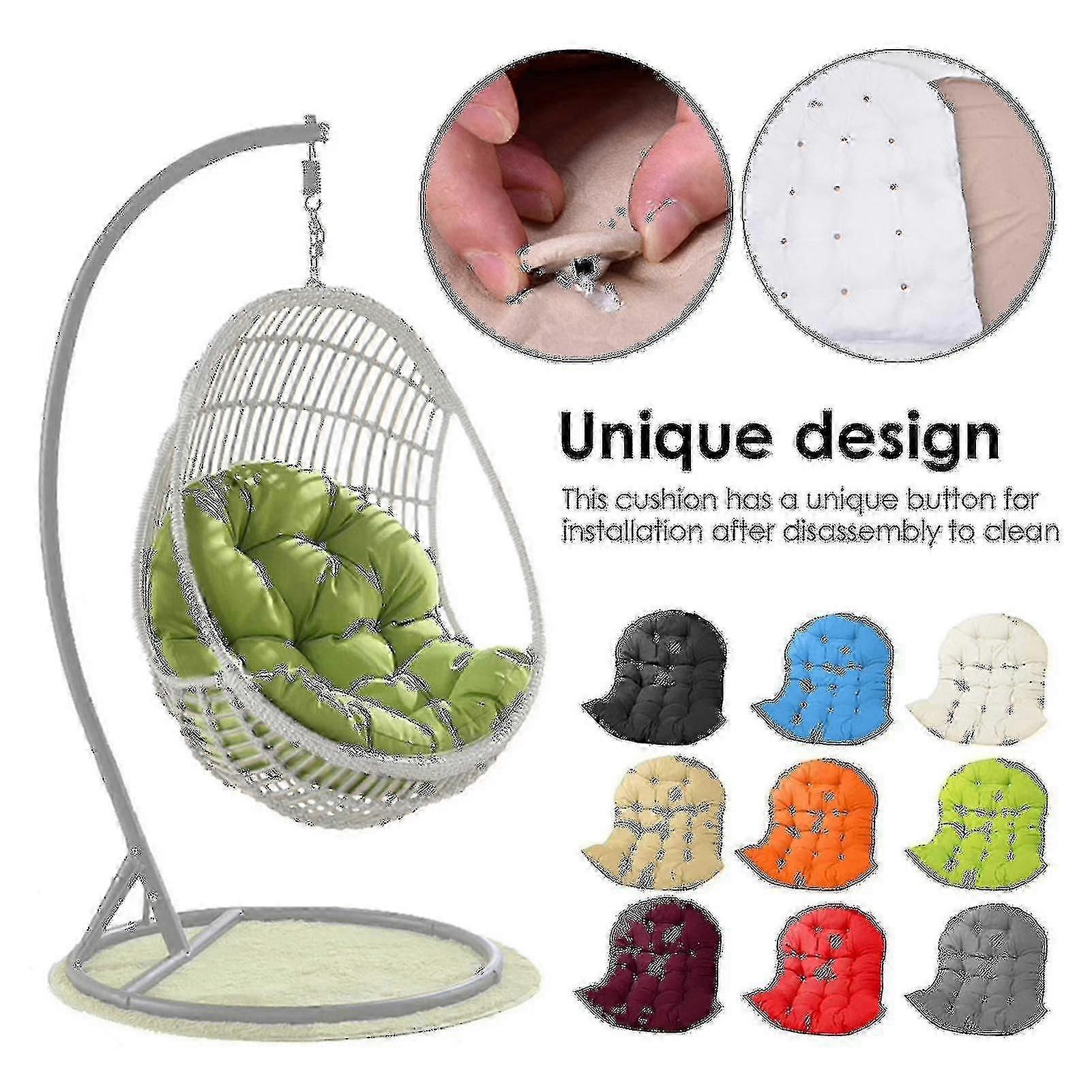 Swing Hanging Basket Seat Cushion Thicken Hanging Egg Hammock Chair Pads Washable Chair Seat Warm Andcomcomptiable Withtable Chair