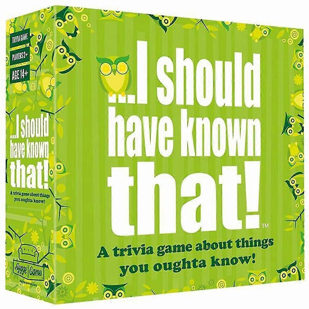 I Should Have Known That! The Family Party Interactive Card Game Trivia Games