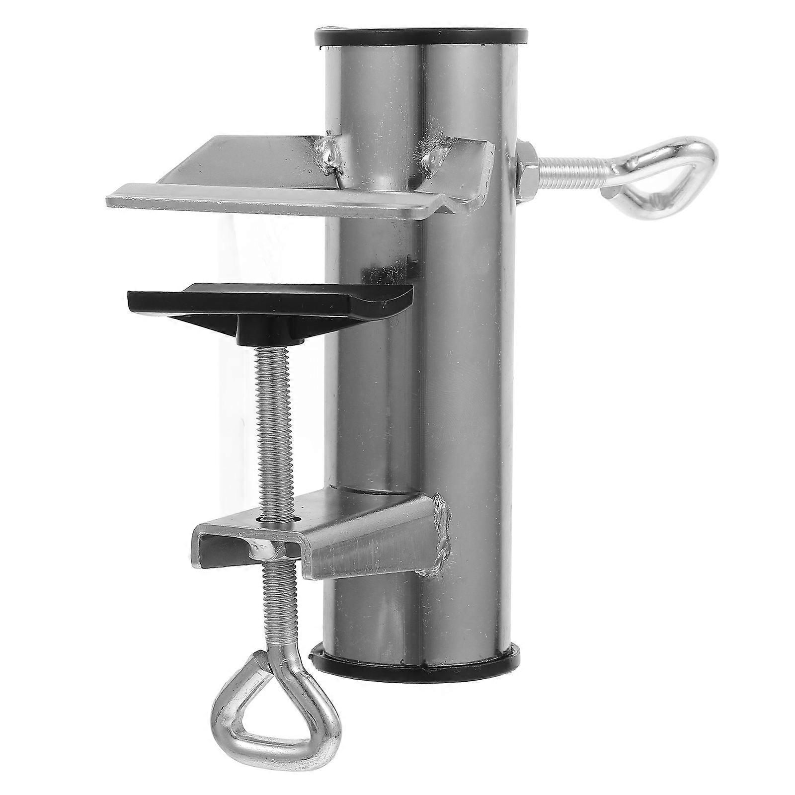 Heavy Duty Umbrella Mount Clamp Holder for Home Use with Tight Fit and Stable Iron Material Various