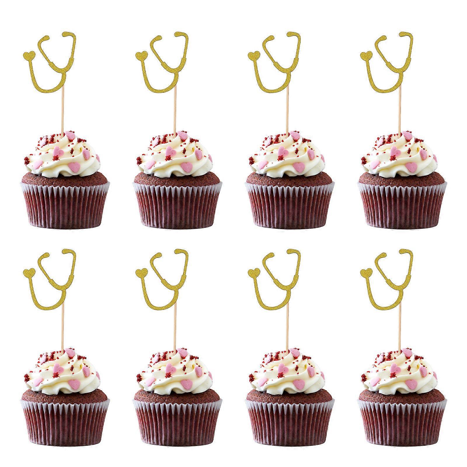 Reusable Medical Decor, Stylish Stethoscope Toppers for Celebration Cakes