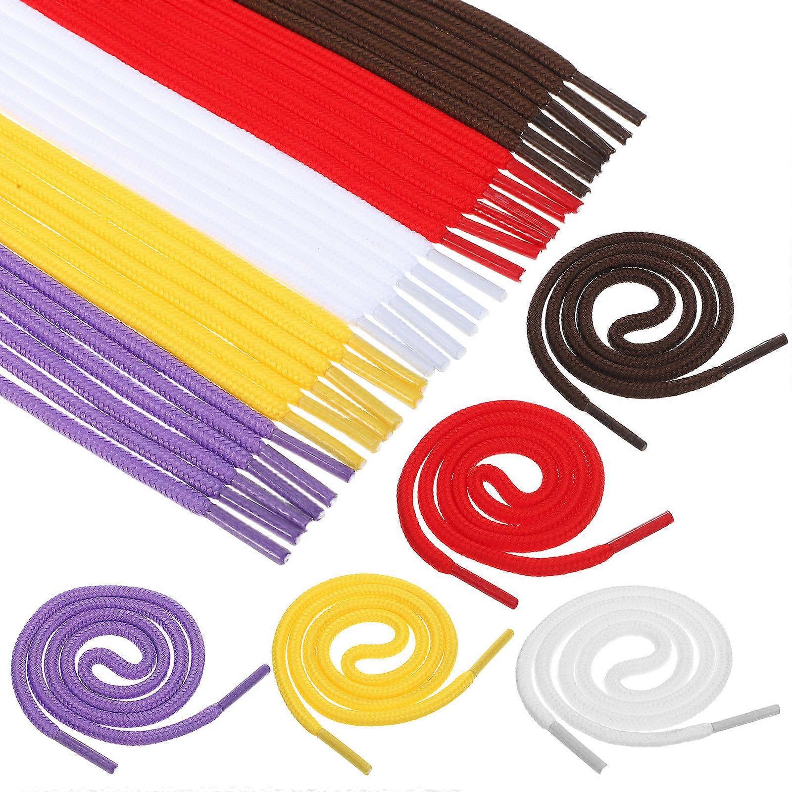 a polished and engaging product description for your colorful shoelaces:
**30pcs Colorful Round Shoelaces – Brighten Up Your Sneakers, Sports