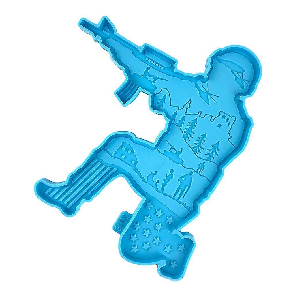 Silicone Soldier Shaped Mold for DIY Use Handmade Silicone Mold