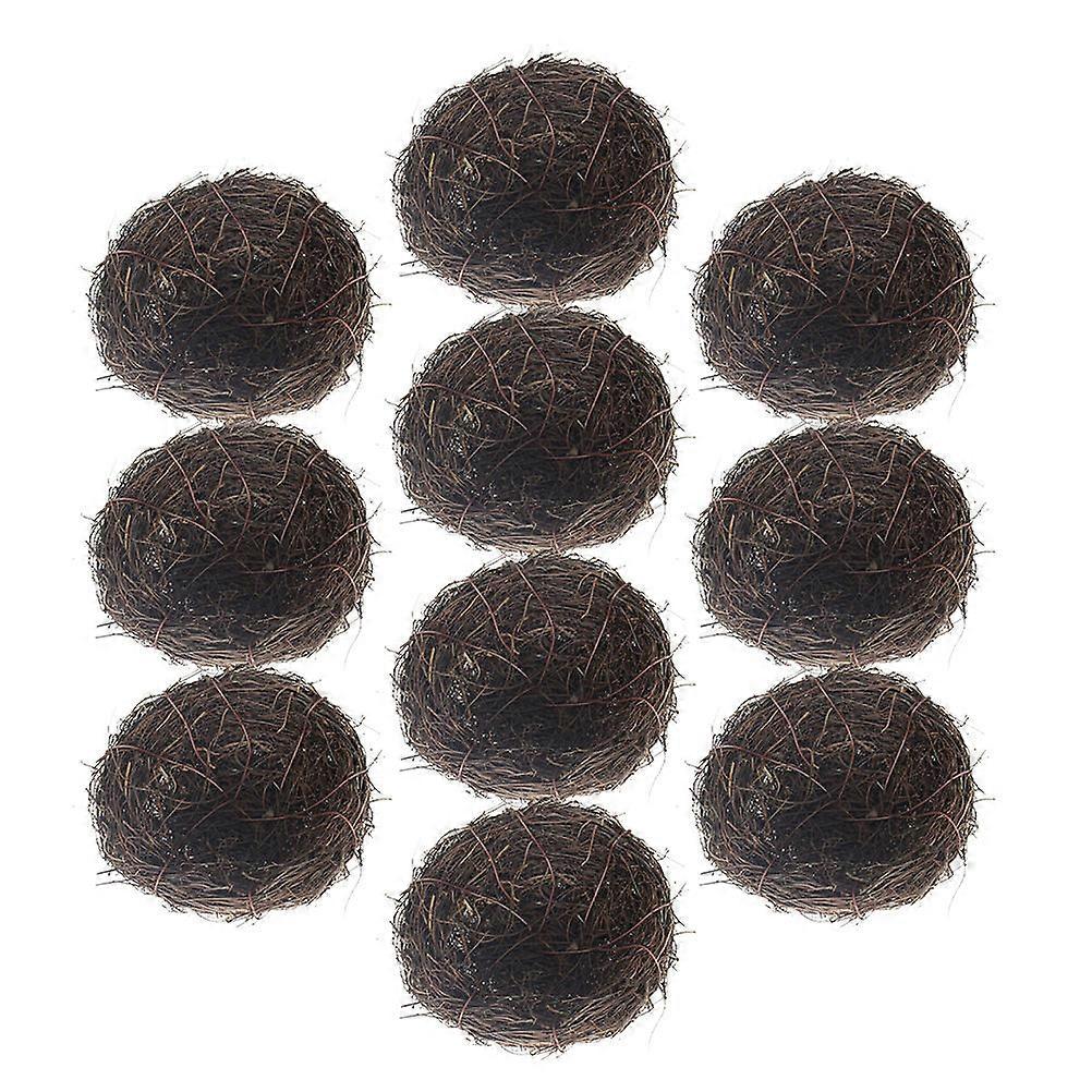 Artificial Rattan Bird Nests, Versatile Decorations for Trees and Window Sills