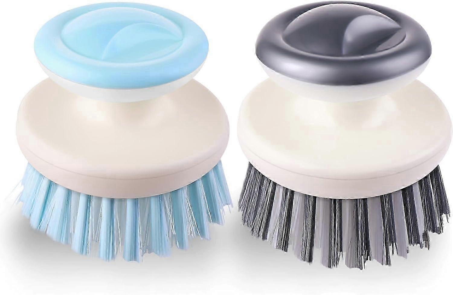 2Pcs Dish Brushes, Scrub Brush with Handle, Kitchen Scrub Brush for Cleaning, Multi-Functional Dish Cleaning Brush