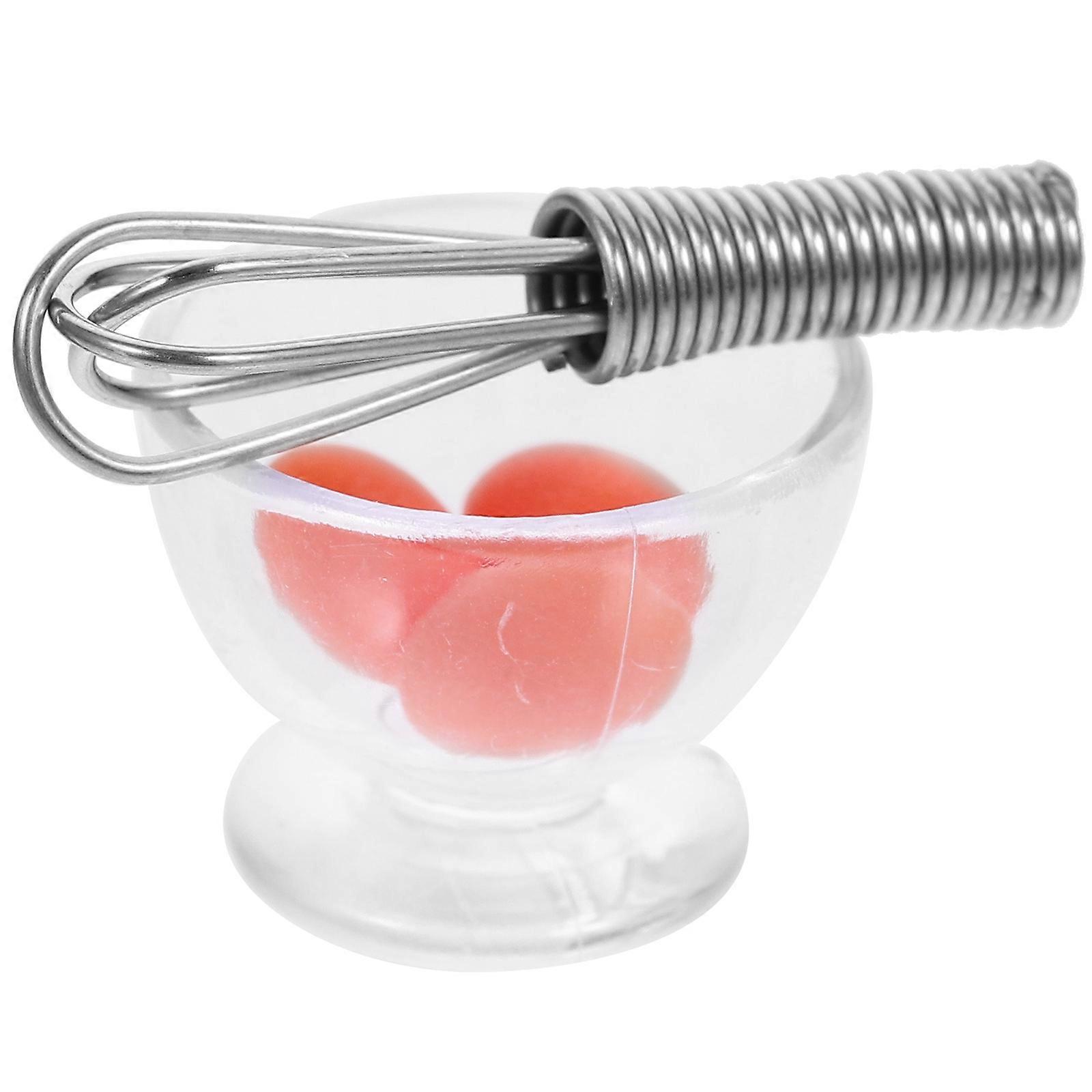 Miniature Things For Dollhouse Egg Beater Set Miniature Bowl Models Multi-Colored 3.80X0.80X0.80CM 1Set