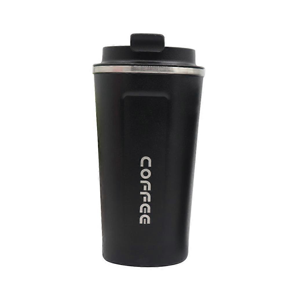 Insulated Coffee Mugs Double-layer Stainless Steel Cup For Drink Enthusiasts Black 500ML Insulation 1Pack