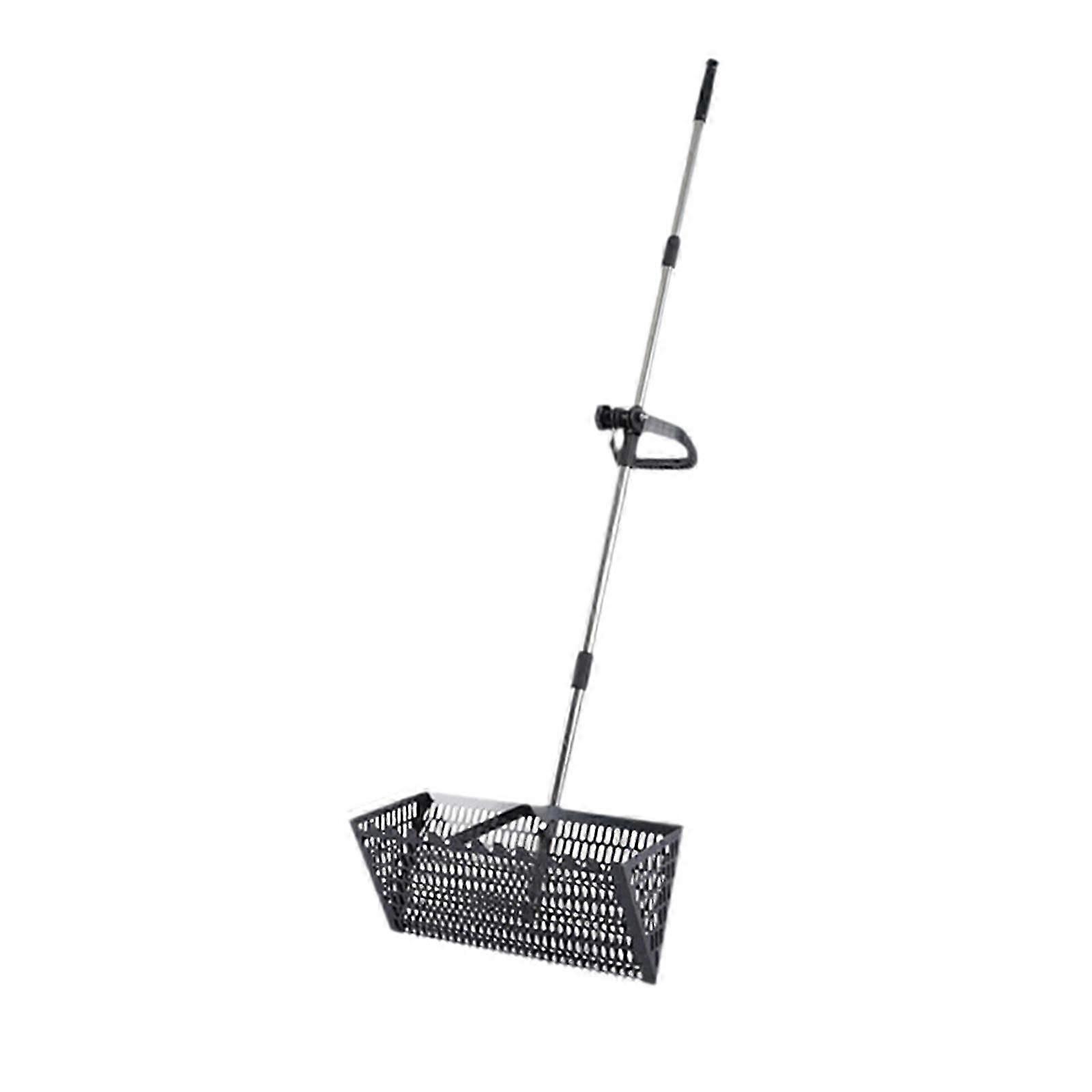 Sand Rake Sand Sifter Convenient Large Telescopic Handle Multifunctional Sifting Easy Cleanup Carbon Steel Scooper Deep Spade