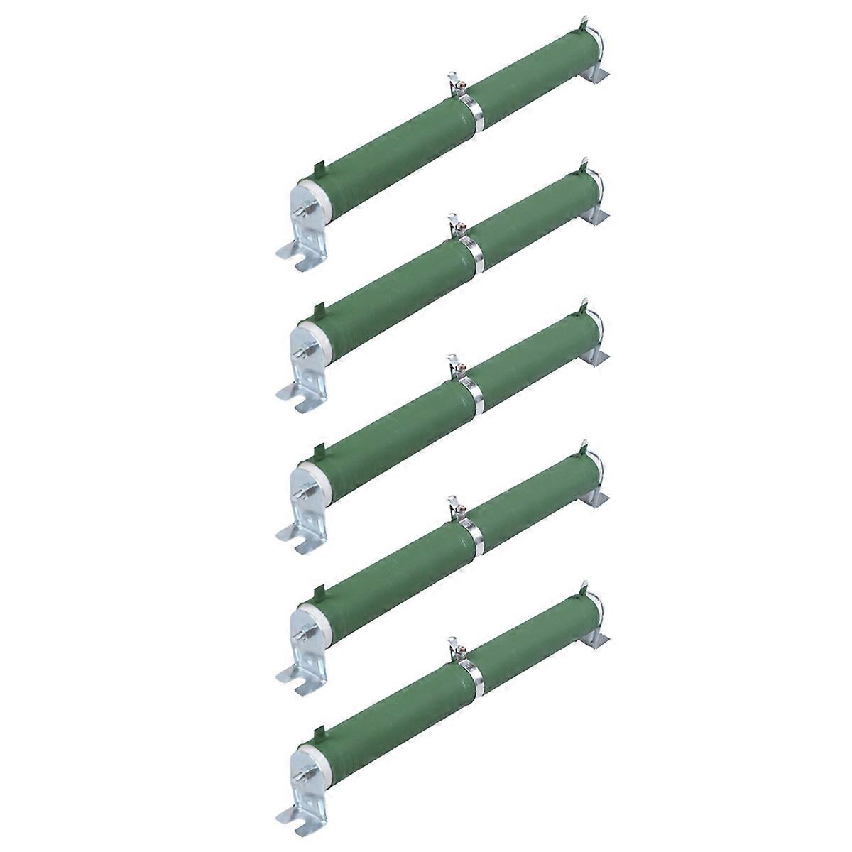 200W Watt 100 Ohm Ceramic Tube Adjustable Rheostat Resistor Green