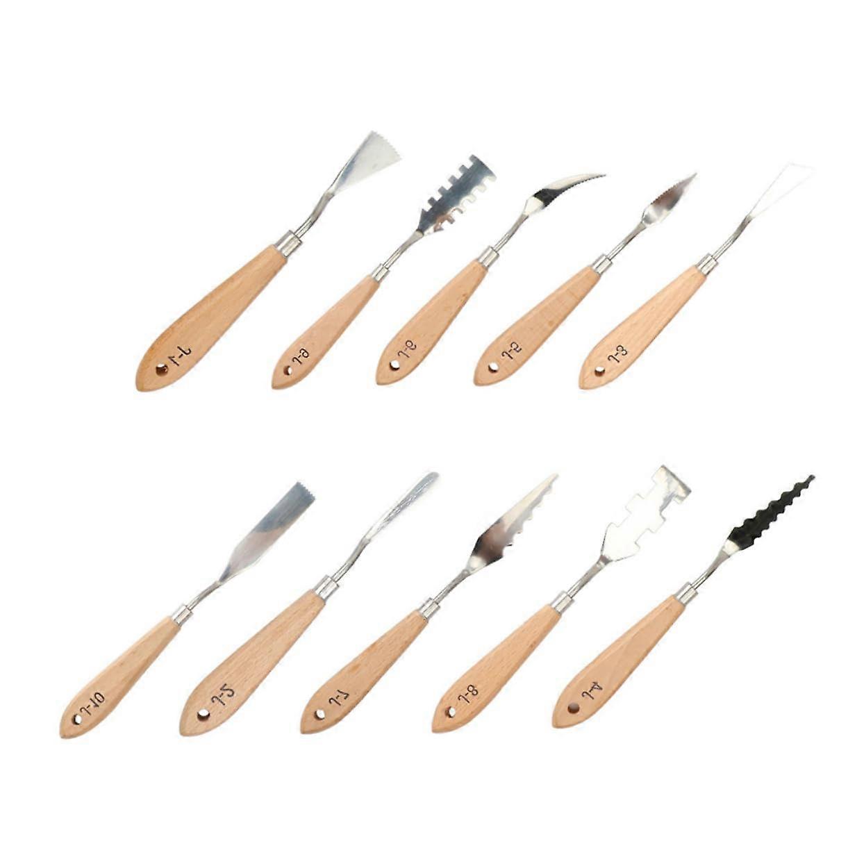 Oil Paint Scraper Spatula for Oil Painting Stainless Spatula Paint Mixing