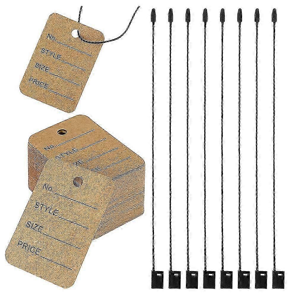 1000 Pieces Price Tags and Hang Tag String, Clothing Tags for Clothing Marking Tags Unstrung Tags S