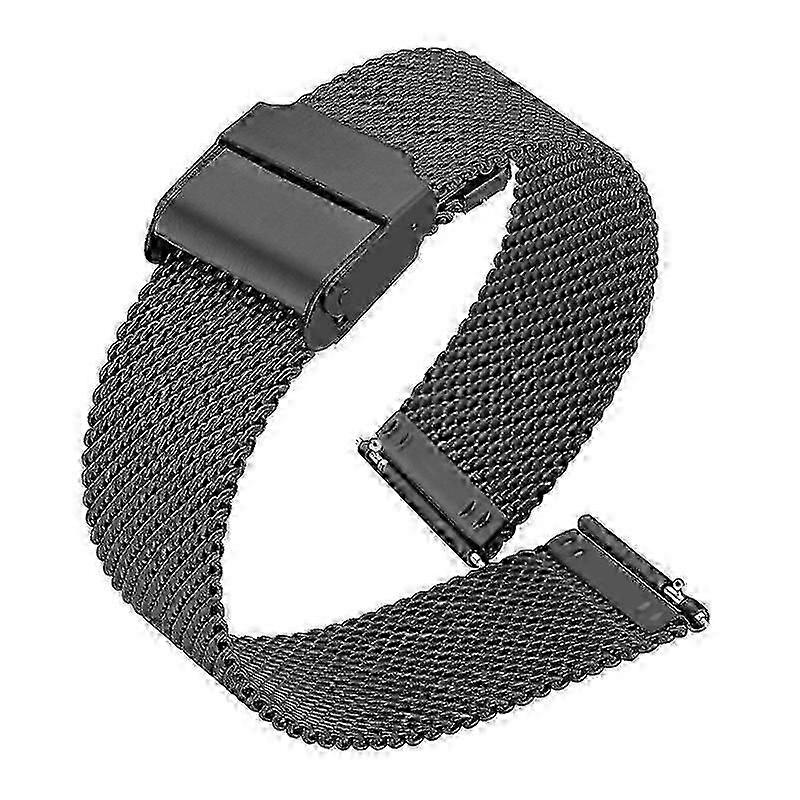 121314151617182022mm Milanese Loop Quick Release Rustfritt stål stropp Menn Kvinner Mesh Metal Erstatt armbånd Watch Band