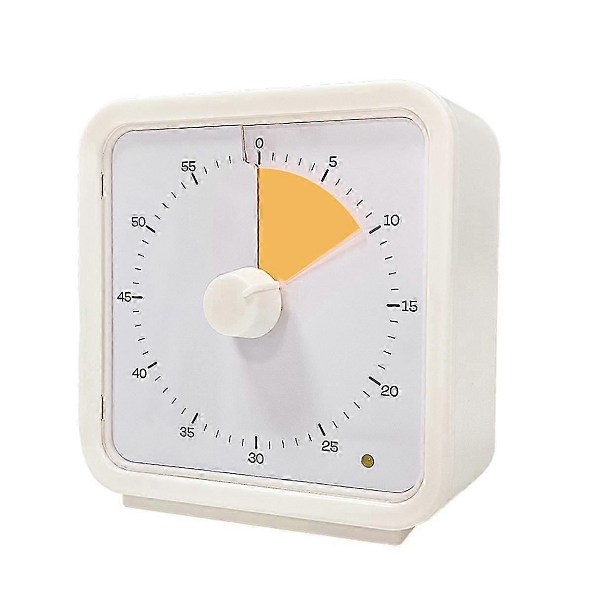 60-Minute Visual Timer for Kids, Silent Operation Yellow