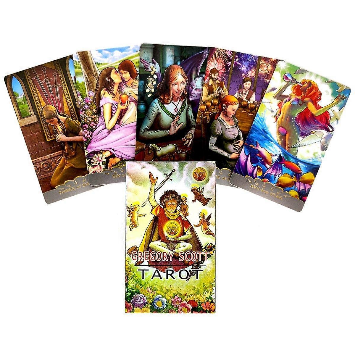 Gregory Scott Tarot Cards And PDF Guidance Divination Deck Entertainment Parties Board Game 78Pcs