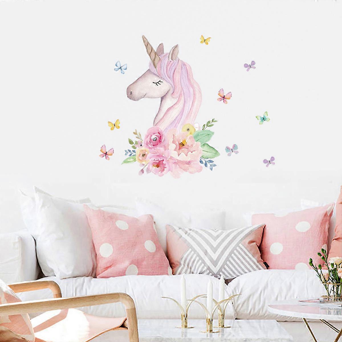 dessin animé mignon licorne papillon fond d’écran fond d’écran