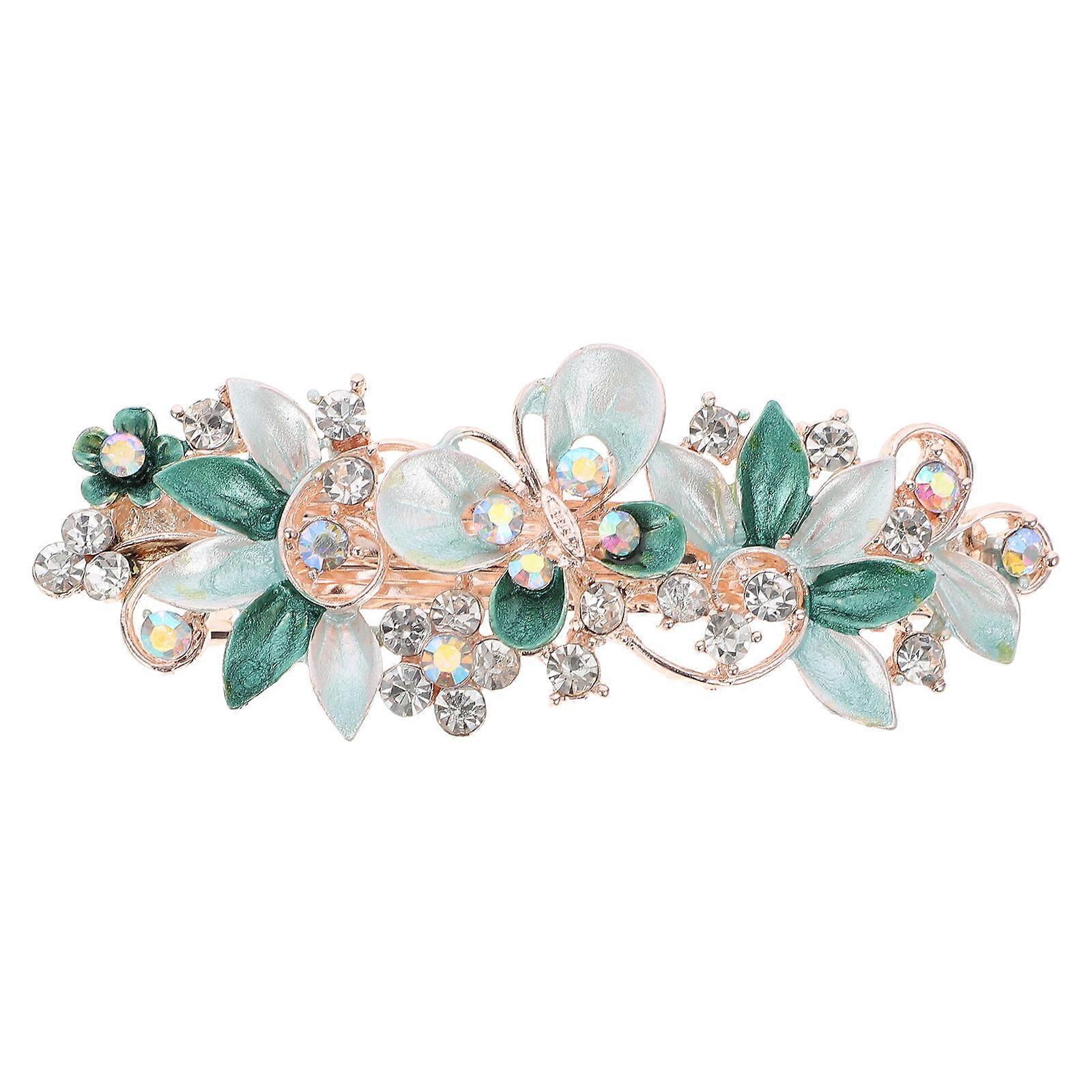 Women Hair Accessories Green Big Hairpin Hair Clips Female Alloy 1Pack Hair Decoration Mother's Day