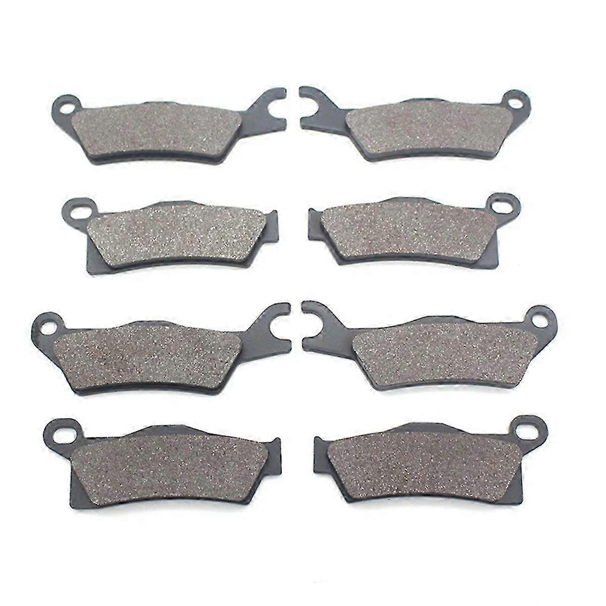 Brake Pad Set for ATV - 8 Pieces Front & Rear Compatible with Various Models 2012-2015