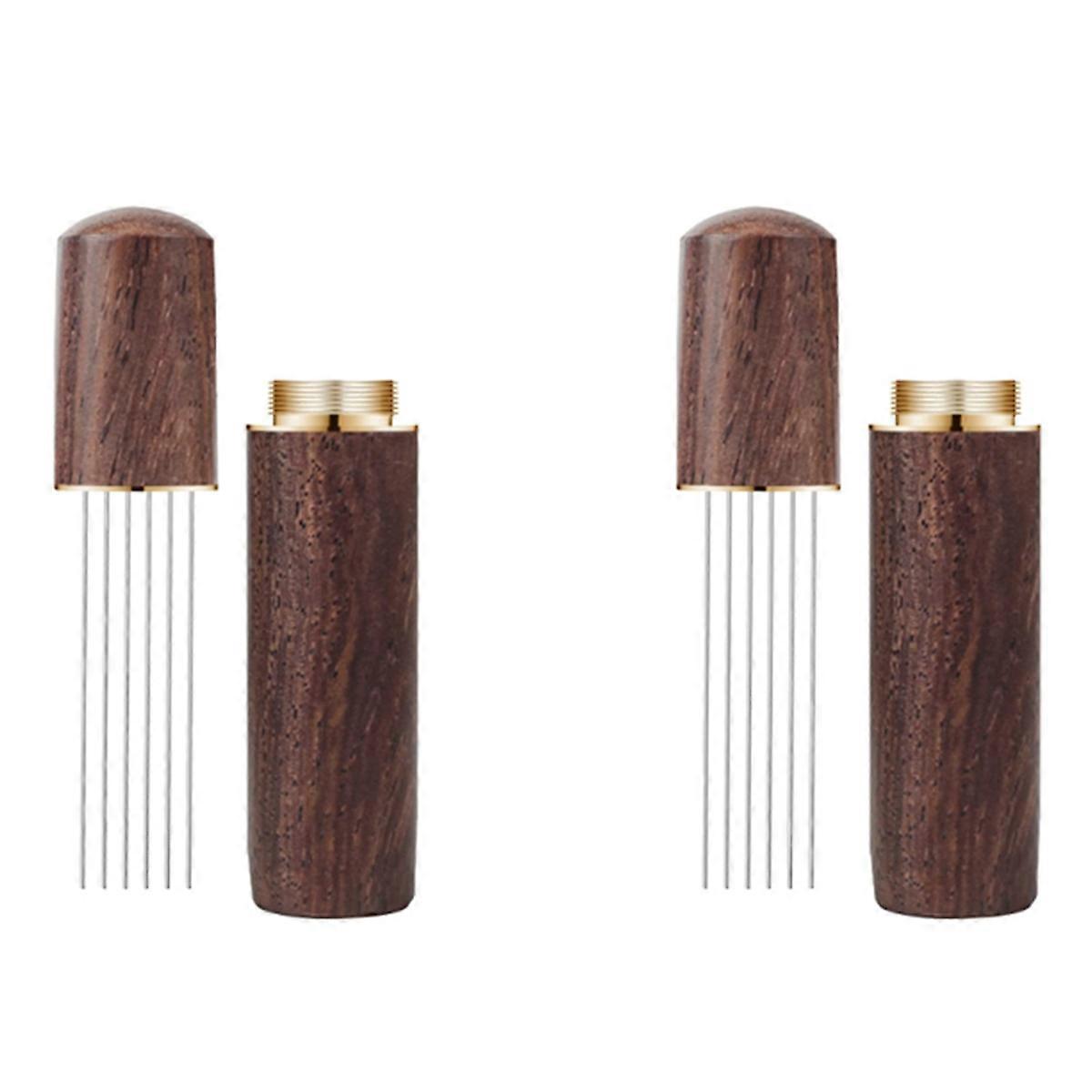 Espresso Coffee Stirrer Espresso Distribution Tool, Walnut Color