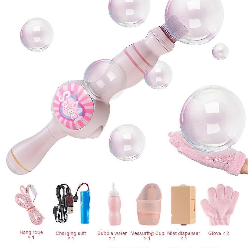 Colorful Smoke Bubble-Machine Elastic Bubble Fog Wand,Fog Smoke Bubble-Machine