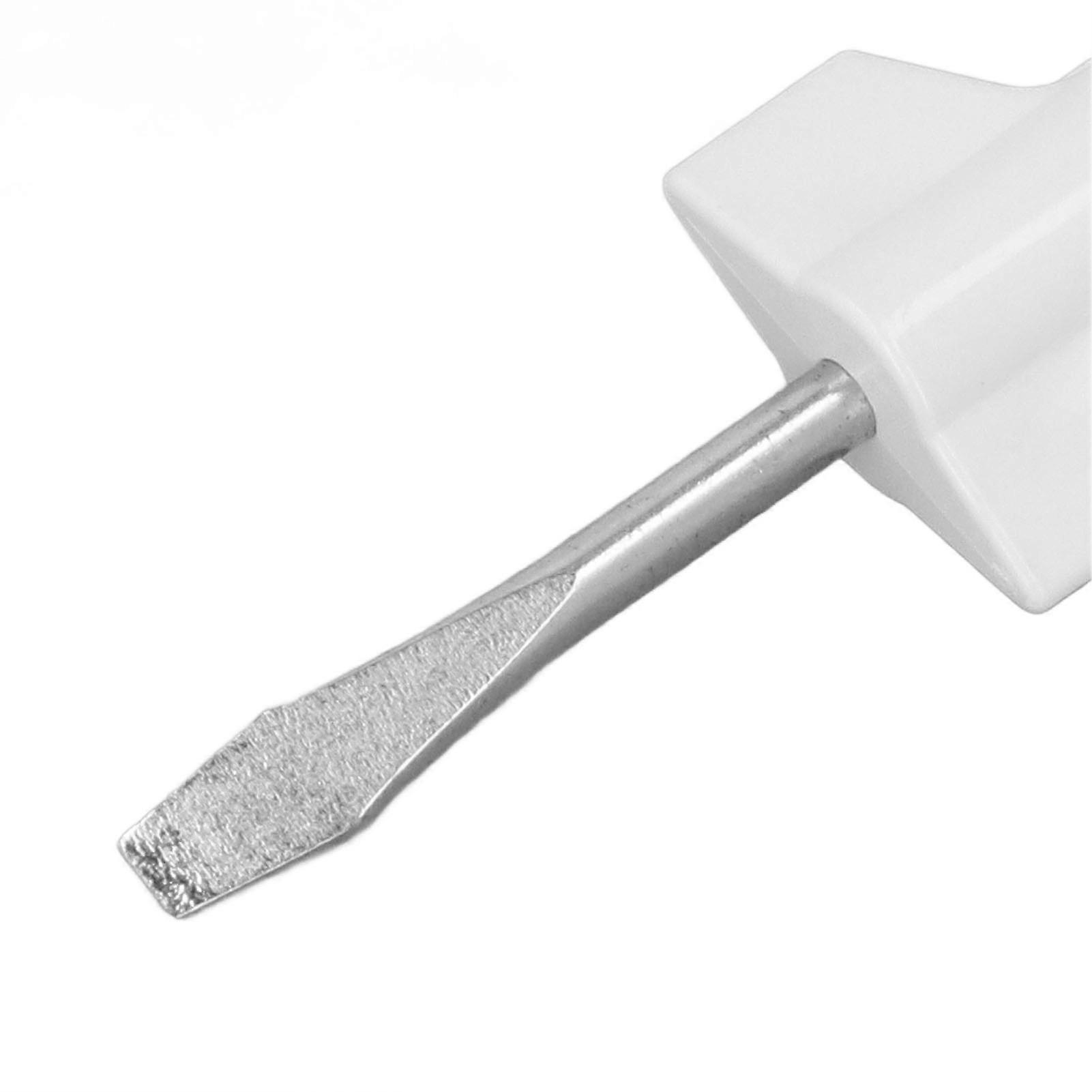 4 Pcs Slotted Screwdriver Set with Plastic Handle and Stainless Steel Multi-Function Screwdriver for Home Sewing Machine Repair