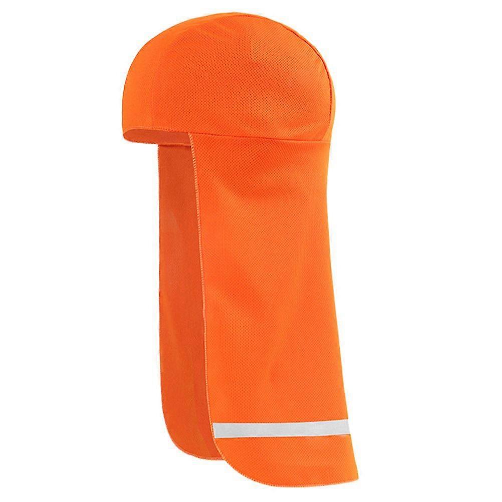 Reflective Long Tail Beanie Cap For Night Riding Multifunctional Polyester Head Wrap Comfortable And Lightweight Cycling Cap Sunshade Neck Protection