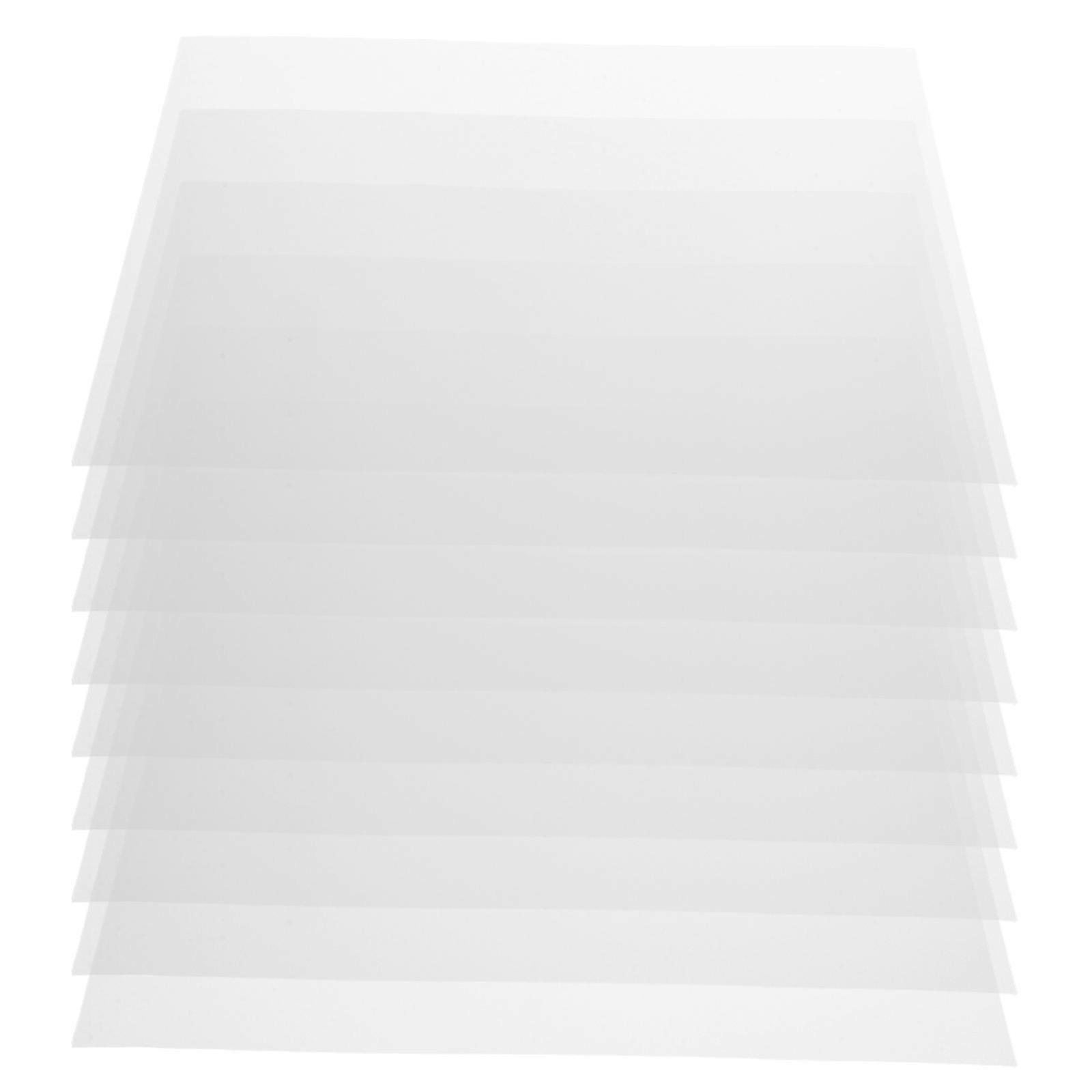Clear Plastic Sheets 15PCS Transparent PVC Crafting Boards for Display Projects, Picture Frames & Document Protection with High Clarity