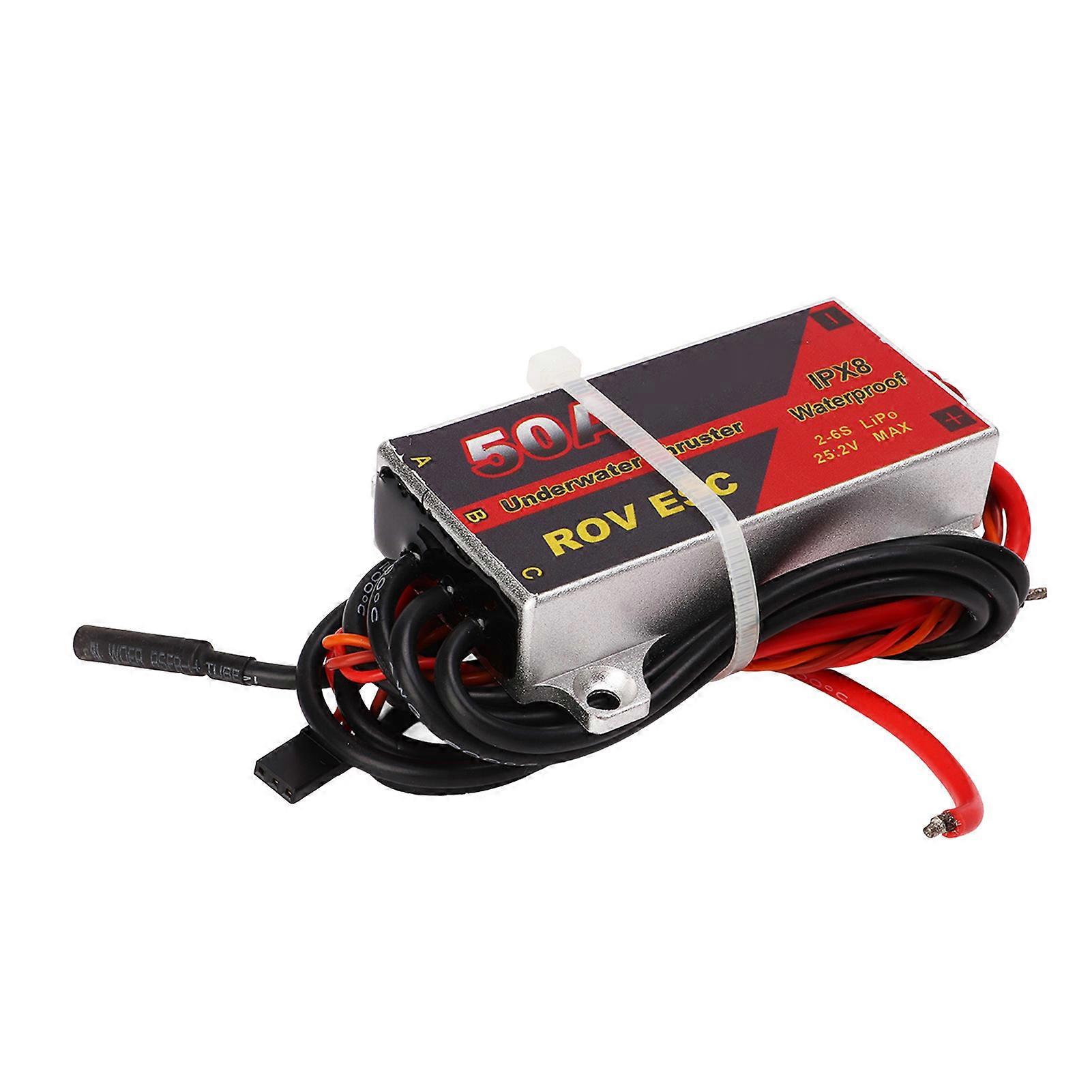 Brushless ESC 50A IPX8 Waterproof Sealed PWM Signal Underwater Thruster ESC for Inner Rotation Motor