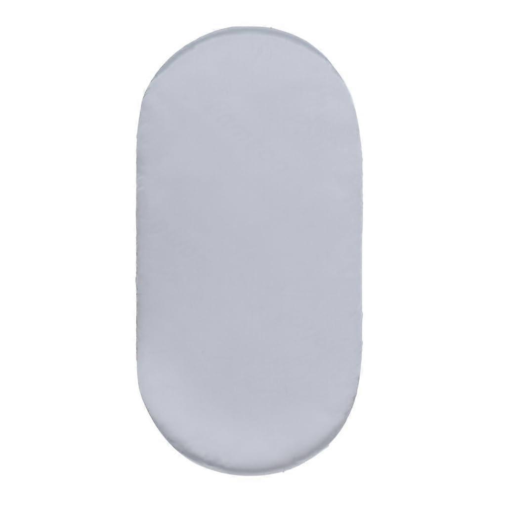 Bassinet Fitted Sheet Light Grey, Soft Cotton Cover for Changing Mat, Cot Protector, and Bassinet Basket