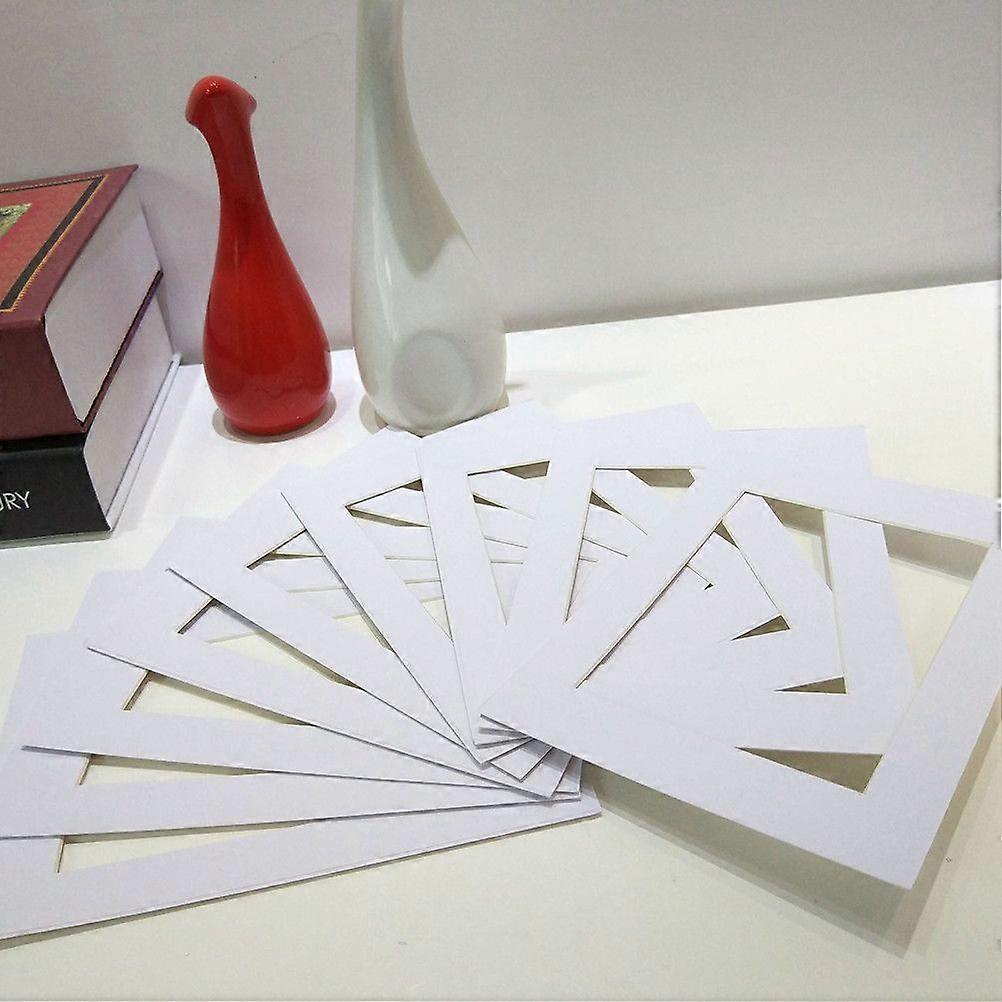 25Pcs 10 pouces BLANC Picture Mats Mattes